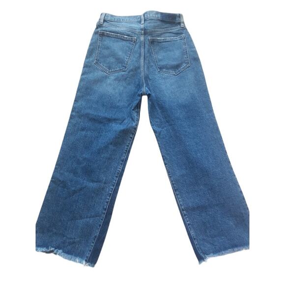 Abercrombie & Fitch The Crop Wide Leg Jeans Women’s 28 Ultra High Rise - Picture 2 of 3